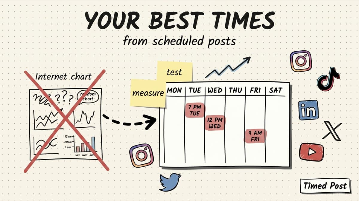 Best Posting Times Based on Scheduled Posts: A 2026 Workflow