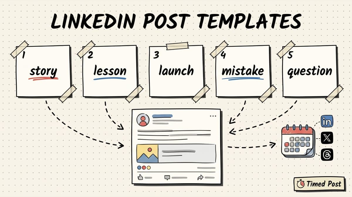 LinkedIn Post Templates for Founders and Creators