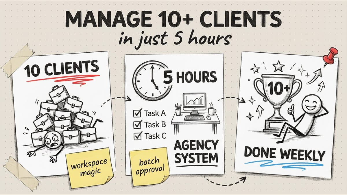 How to Manage 10+ Client Accounts in Under 5 Hours a Week