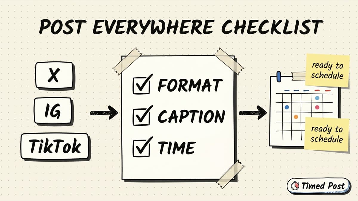 Multi-Platform Posting Checklist: 15 Checks Before You Schedule