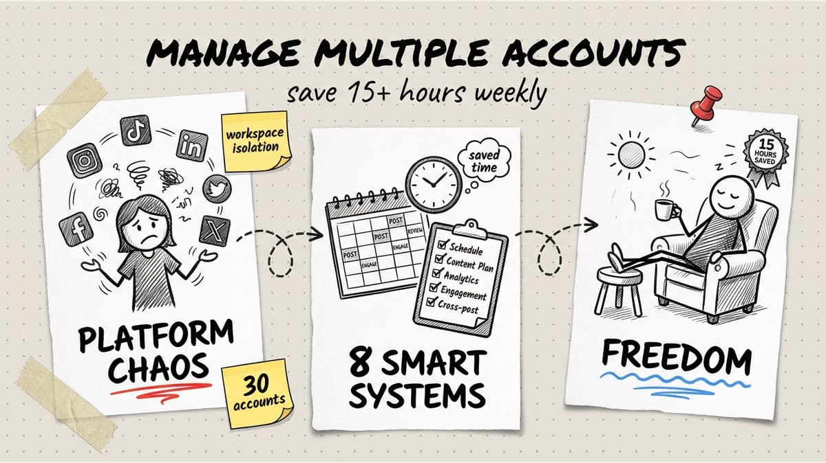 8 Ways to Save 15+ Hours a Week Managing Multiple Social Accounts