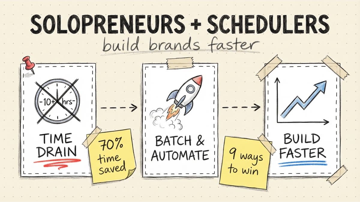 9 Ways Social Media Schedulers Help Solopreneurs Build Brands Faster