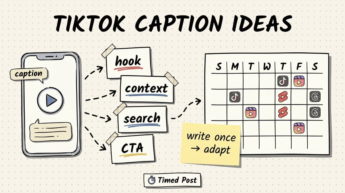 75 TikTok Caption Ideas for Short-Form Creators