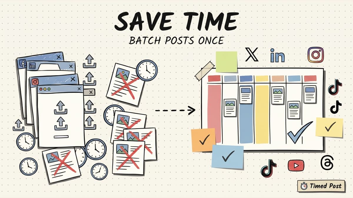 How Much Time Does Batching Social Media Posts Save?